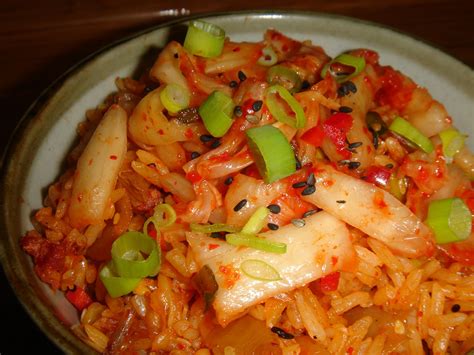 Feast To The World Korean Kimchi Fried Rice 김치볶음밥 Kimchi Bokkeum Bap
