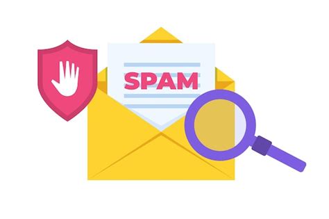 Premium Vector E Mail Protection Anti Malware Anti Spam Concept Flat Vector Illustration