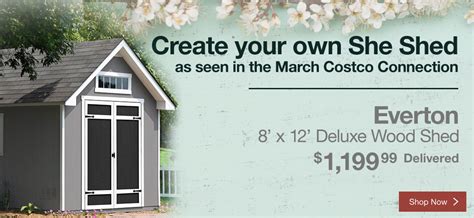 Costco has the keter 7′ x 7′ resin outdoor storage shed in stores for a limited time. Sheds & Barns