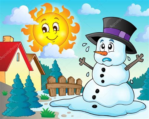 Melting Snowman Theme Image 2 Stock Vector Image By ©clairev 94197396