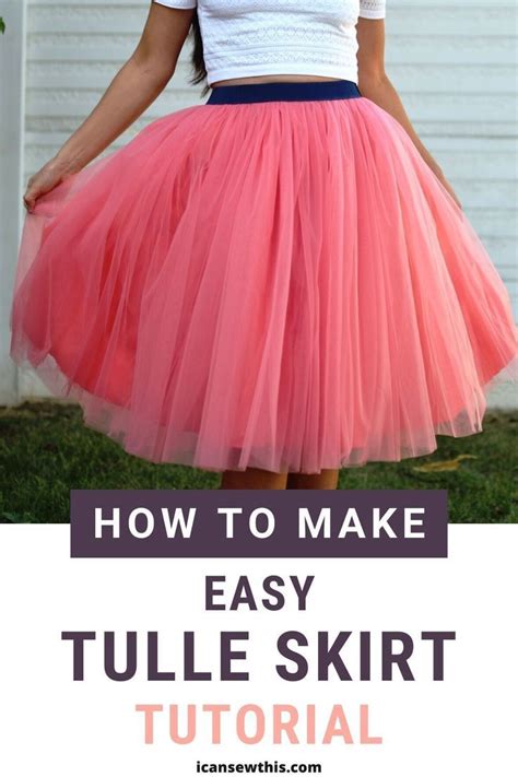 How To Make A Tulle Skirt In 10 Simple Steps I Can Sew This Diy
