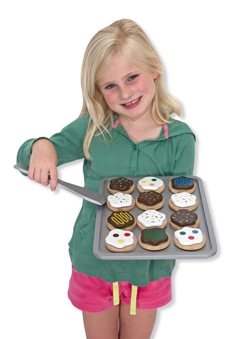 Melissa And Doug Slice And Bake Wooden Cookie Play Food Set Play Food