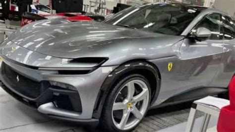 Ferraris First Suv Purosangue Images Leaked Ahead Of Official Debut