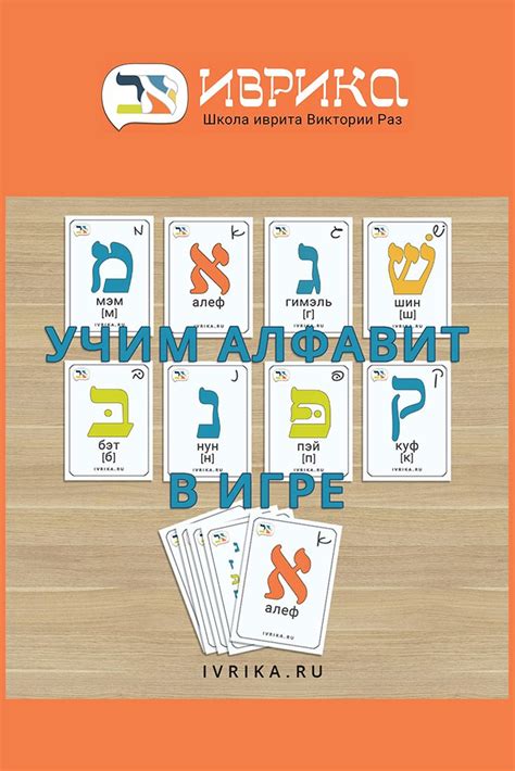 Алфавит иврита в увлекательной игре ИВРИКА иврит онлайн Игры