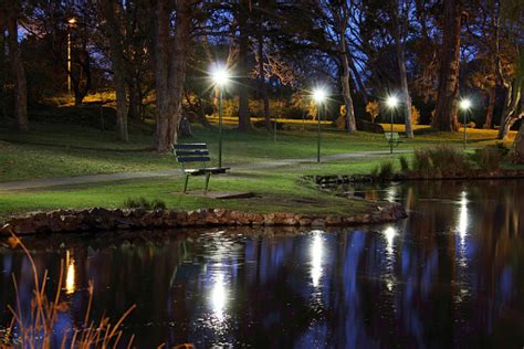 Park At Night Stock Photo Download Image Now Istock