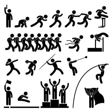 Sport Field And Track Game Athletic Event Winner Celebration Icon