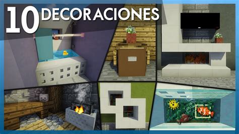 Minecraft 10 Decoraciones Geniales Y FÁciles Para Tu Casa Tutorial