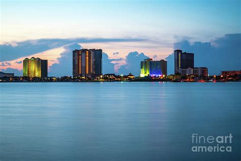 Pensacola Beach Florida Skyline At Sunrise Photo Photograph By Paul Velgos