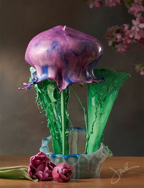 High Speed Liquid Flowers By Jack Long Daily Design Inspiration For