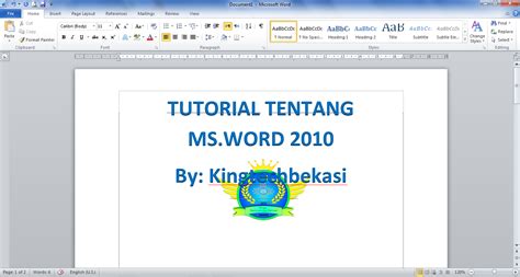 Cara mudah untuk membuat sebuah textbox pada microsoft office word 2007. Fungsi Menu Bar Pada Microsoft Word 2010 - King's ...