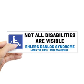 Not All Disabilities Are Visible Bumper Bumper Sticker ...