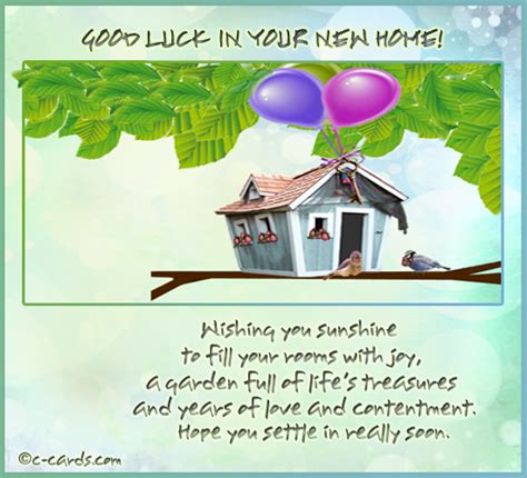 New Home And Good Luck Free New Home Ecards Greeting Cards 123