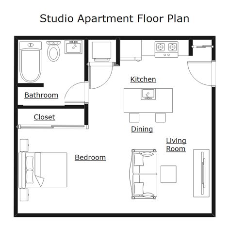 Small Apartment Design Floor Plan