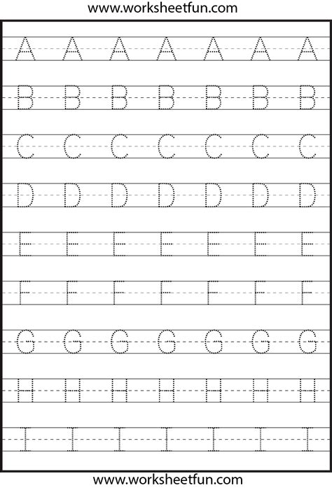 Printable Letters For Tracing