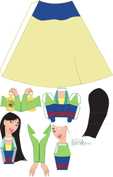 Foreign disney princess paper dolls. Mulan 3D para Montar | Disney paper dolls, Princess paper ...