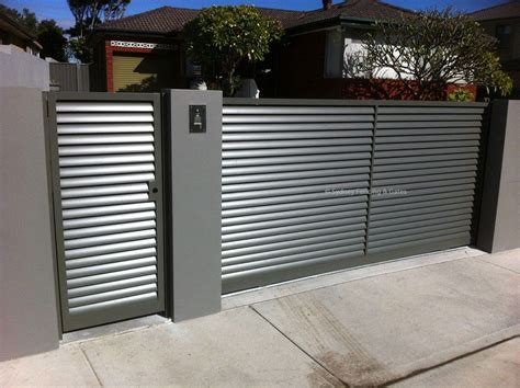 Motorized Garden Modern Metal Automatic Sliding Aluminum Diy Fence Gate