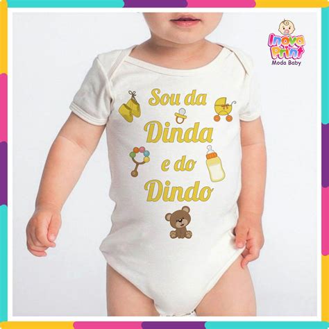 Body Infantil Personalizado Sou Da Dinda E Do Dindo No Elo7 Inova