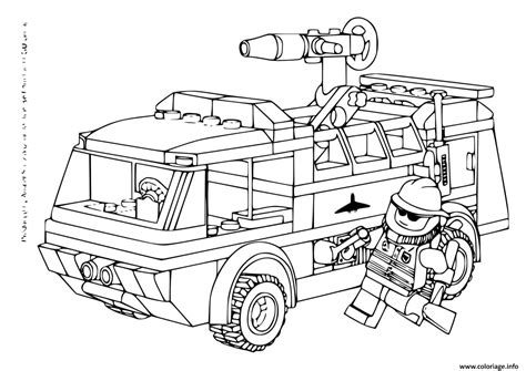 Image de camion a imprimer / coloriages de camions tete a modeler. Coloriage Lego Camion De Pompiers Dessin Police à imprimer