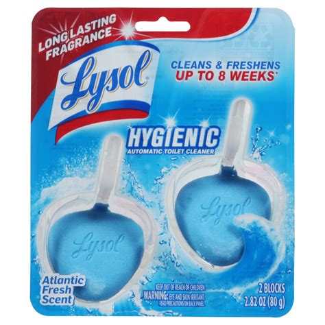 save on lysol hygienic automatic toilet bowl cleaner atlantic fresh