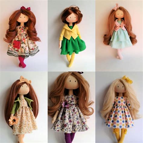 Bunny Doll Textile Doll Fabric Doll Interior Doll Tilda Doll Art