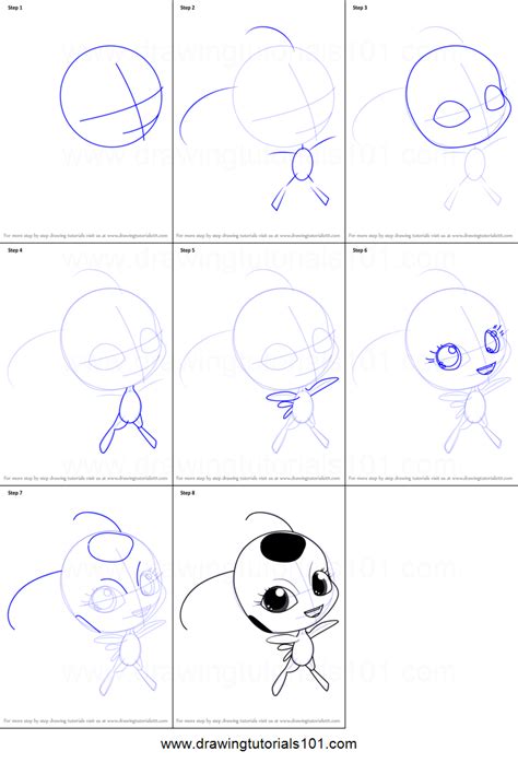 Draw so cute 1.006.943 views4 year ago. How to Draw Tikki from Miraculous Ladybug printable step ...