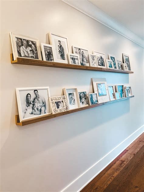 Diy Gallery Wall How To Style A Photo Ledge Shelf Hello Gorgeous