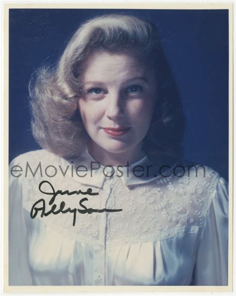 9s1401 June Allyson Signed Color 8x10 Repro Photo