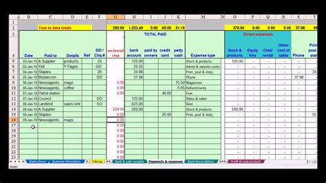 Accounting Spreadsheet — Db