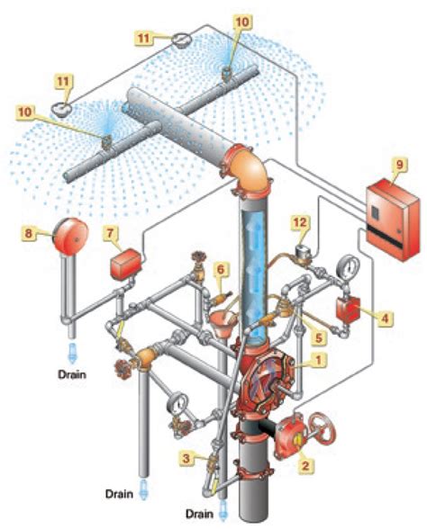 Fire Sprinkler System Diagram