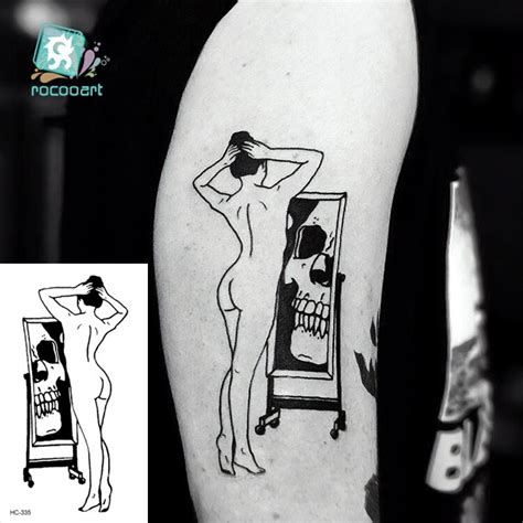 Rocooart Cool Temporary Tattoo Sticker On Hand Sex Beauty Flash Tatoo