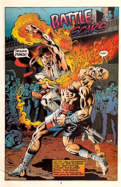 Street fighter es una serie de cómics basada en la serie de juegos del mismo nombre que se publicó en tres números de agosto a noviembre de 1993, publicada por malibu comics. Malibu Street Fighter comic book was hilariously bad image #9