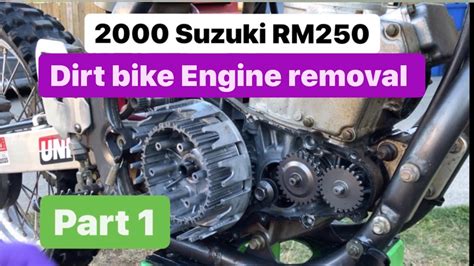 Two Stroke Dirt Bike Engine Removal Suzuki Rm250 Complete Engine