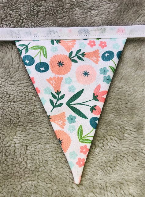 Pretty Pastel Floral Bunting 3m Etsy