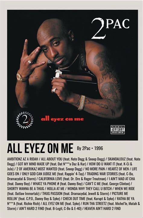 All Eyez On Me Tupac Poster Music Poster Ideas Music Poster Design