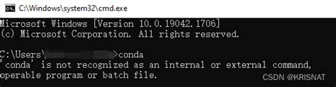 解决powershell无法使用conda的问题krisnat的博客 Csdn博客conda命令无法使用