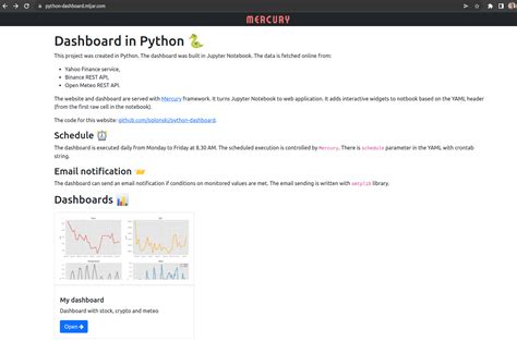 Python Dashboard