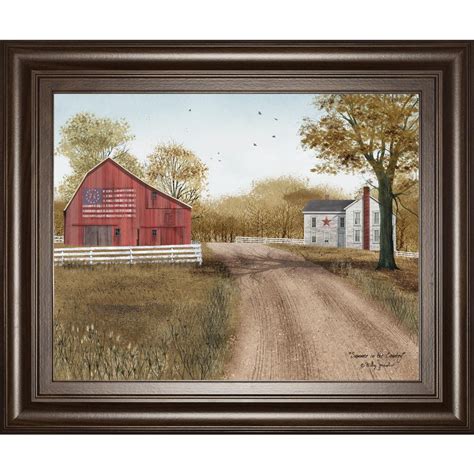 Classy Art 22 In X 26 In Summer In The Country By Billy Jacobs Framed Printed Wall Art 8245