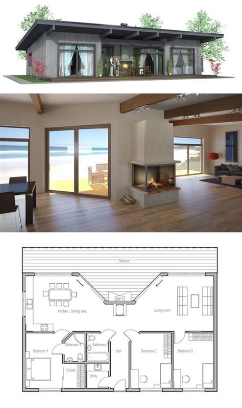 Single Story Home Plan Floor Plan Small House Design Vrogue Co