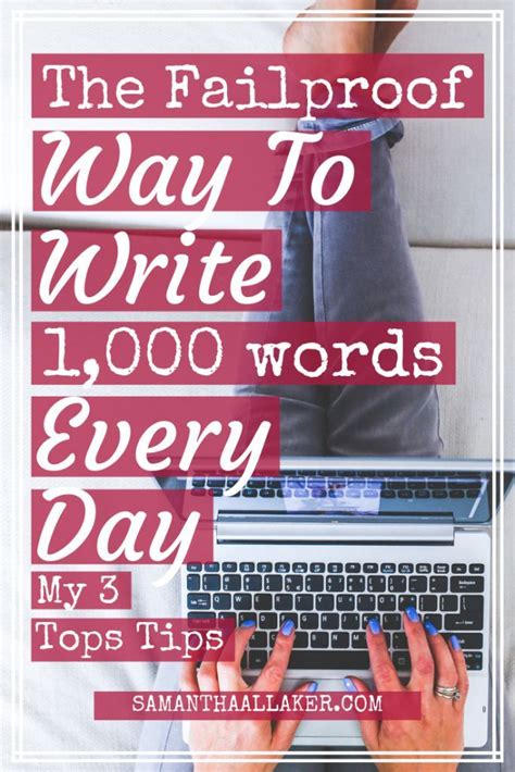 How To Write 1000 Words Every Day Writing Writing Tips Writing A Book