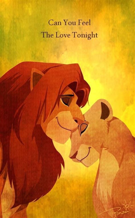 Can You Feel The Love Tonight Simba And Nala Disney Animation Disney
