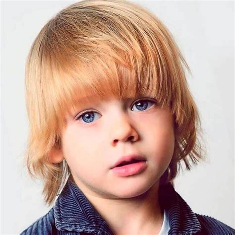 The shag usually has bangs, waves or curls, sideburns, and long hair at the neck. Haircuts for Little Boys 2018-2019 - HAIRSTYLES