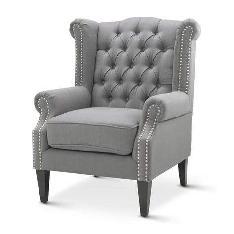 Spot clean with water free solvents, cc w. Royale Wingback Arm Chair Wolf Grey - Black Mango