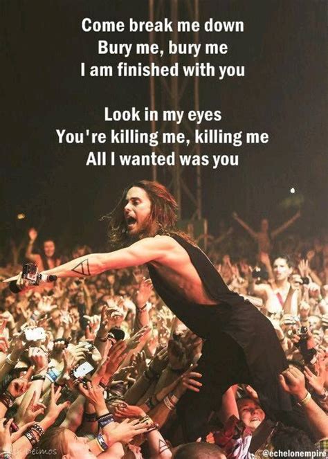 The Kill ♥ | The kill lyrics, 30 seconds to mars, Jared leto