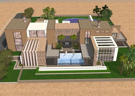Sims 2 Large Modern Mansion By Ramborocky On Deviantart