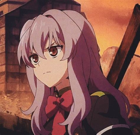 Shinoa Hiiragi💜 Sketsa Seni Anime Gambar Anime