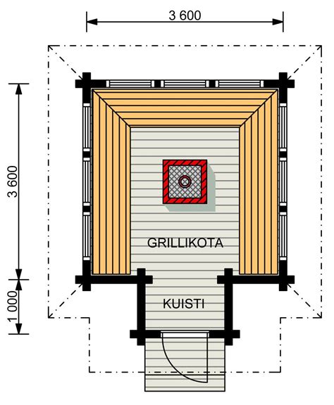 sauna-Kimara-Grillikota-alakerta