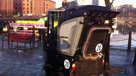 Kärcher Mc50 Mini Road Sweeper At The Liverpool Docks Youtube