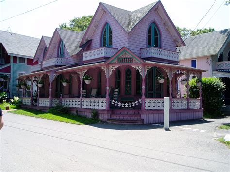 Gingerbread House Oak Bluffs Marthas Vineyard Massachusetts Victorian Homes House Styles