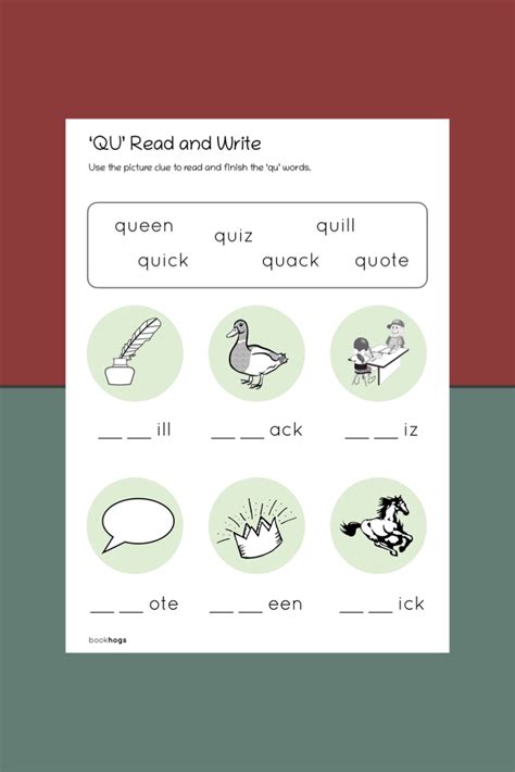 A Fantastic Activity To Introduce And Test Knowledge Of Consonant Blends Qu Consonant