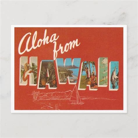 vintage hawaii postcard